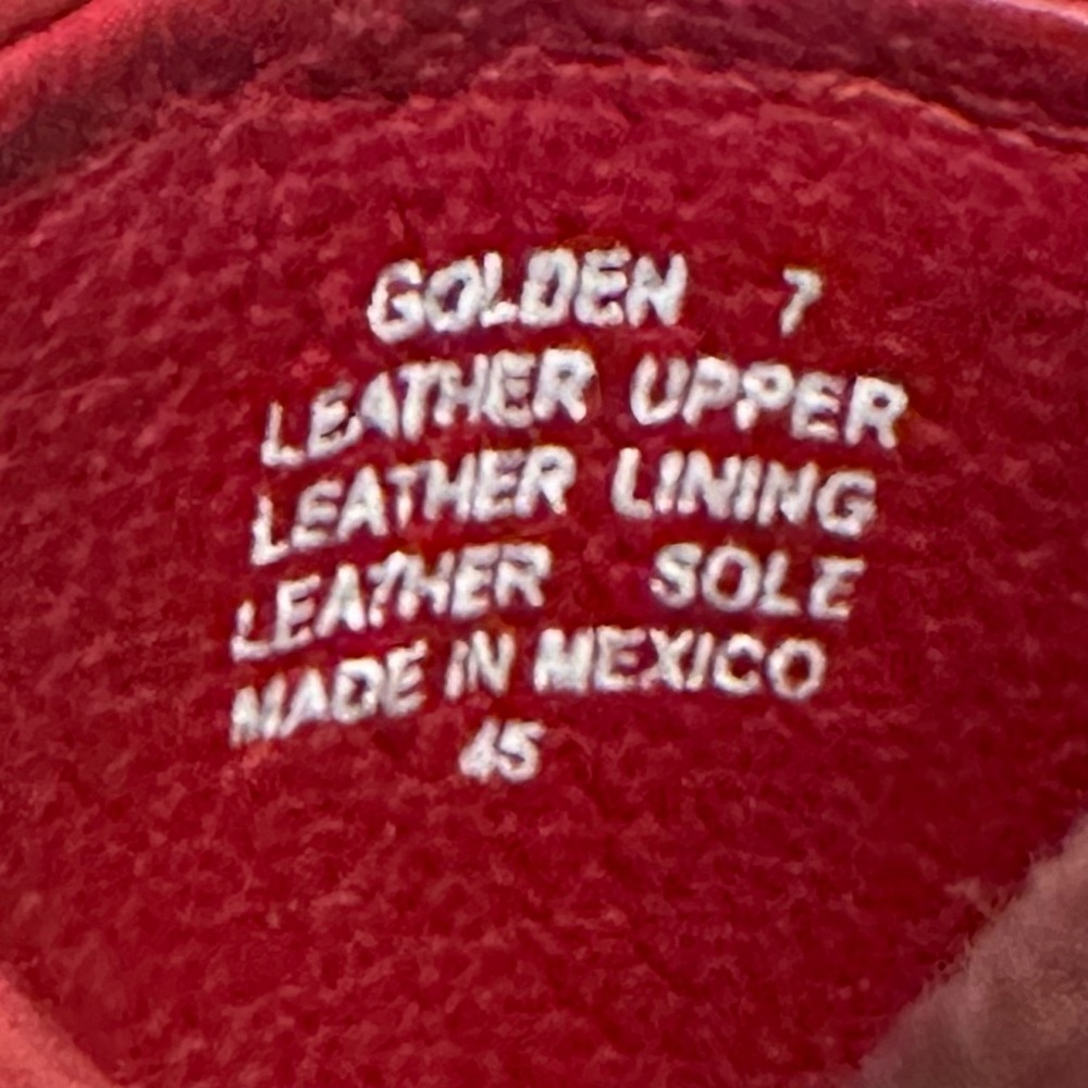 Freebird By Steven Golden Slides In Color Red Siz… - image 4